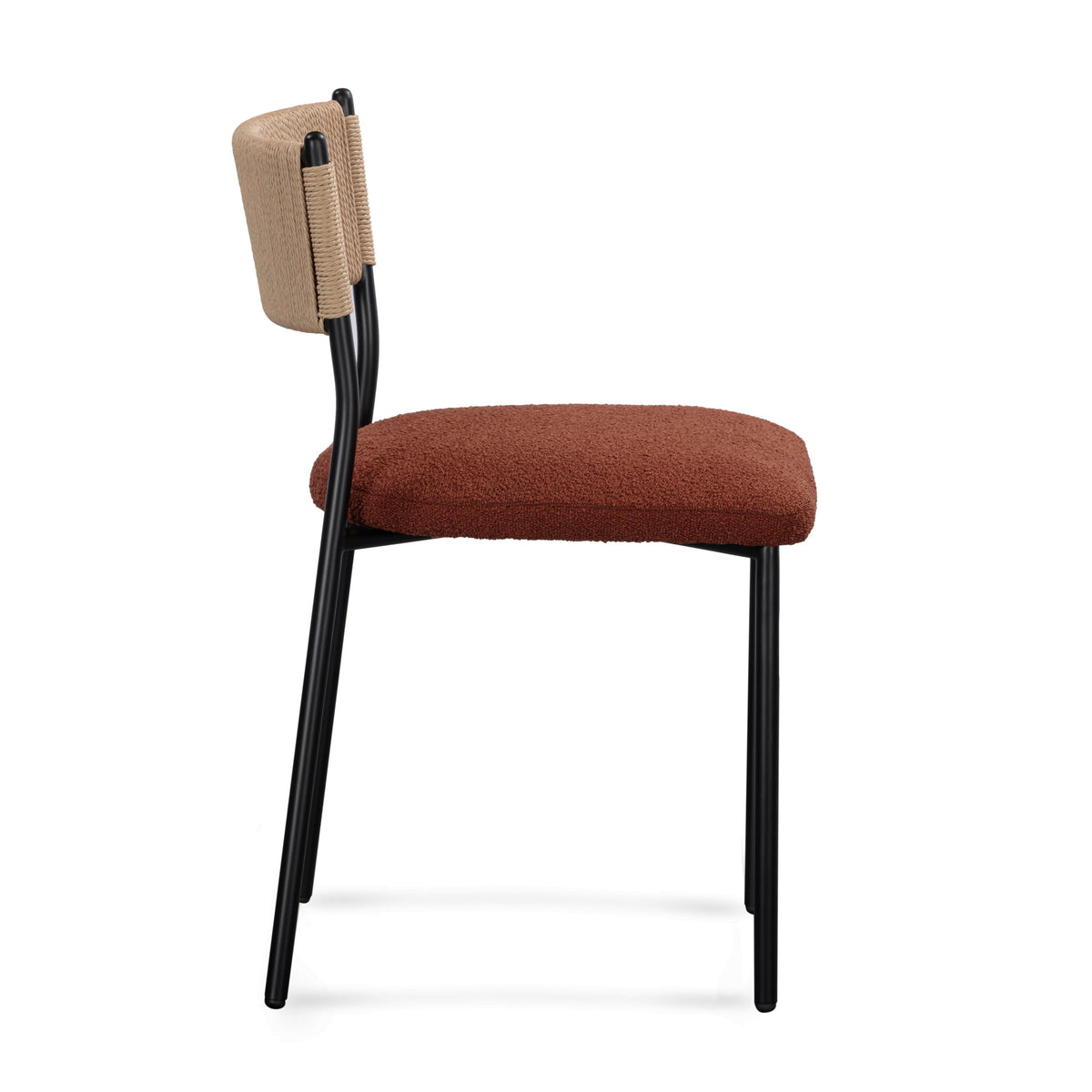 Celine Maroon Performance Boucle Dining Chair - Set of 2 by TOV Furniture – photo 5 of 8