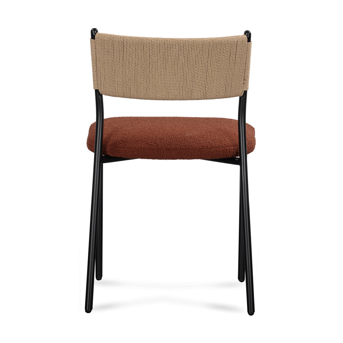 Celine Maroon Performance Boucle Dining Chair - Set of 2 by TOV Furniture – photo 6 of 8