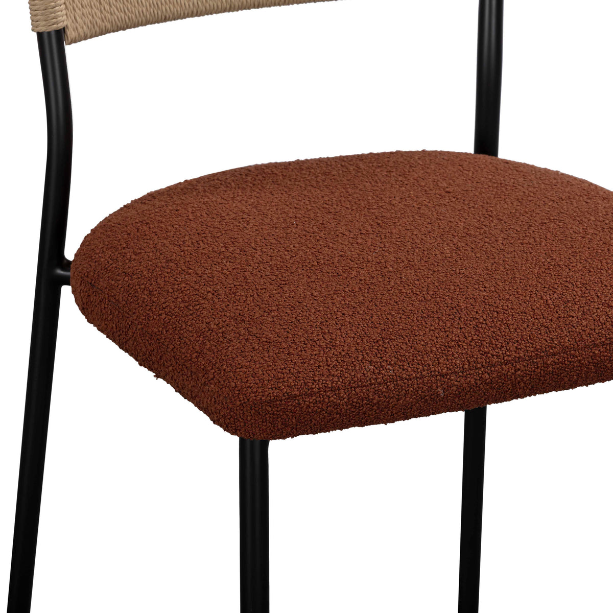 Celine Maroon Performance Boucle Dining Chair - Set of 2 by TOV Furniture – photo 7 of 8