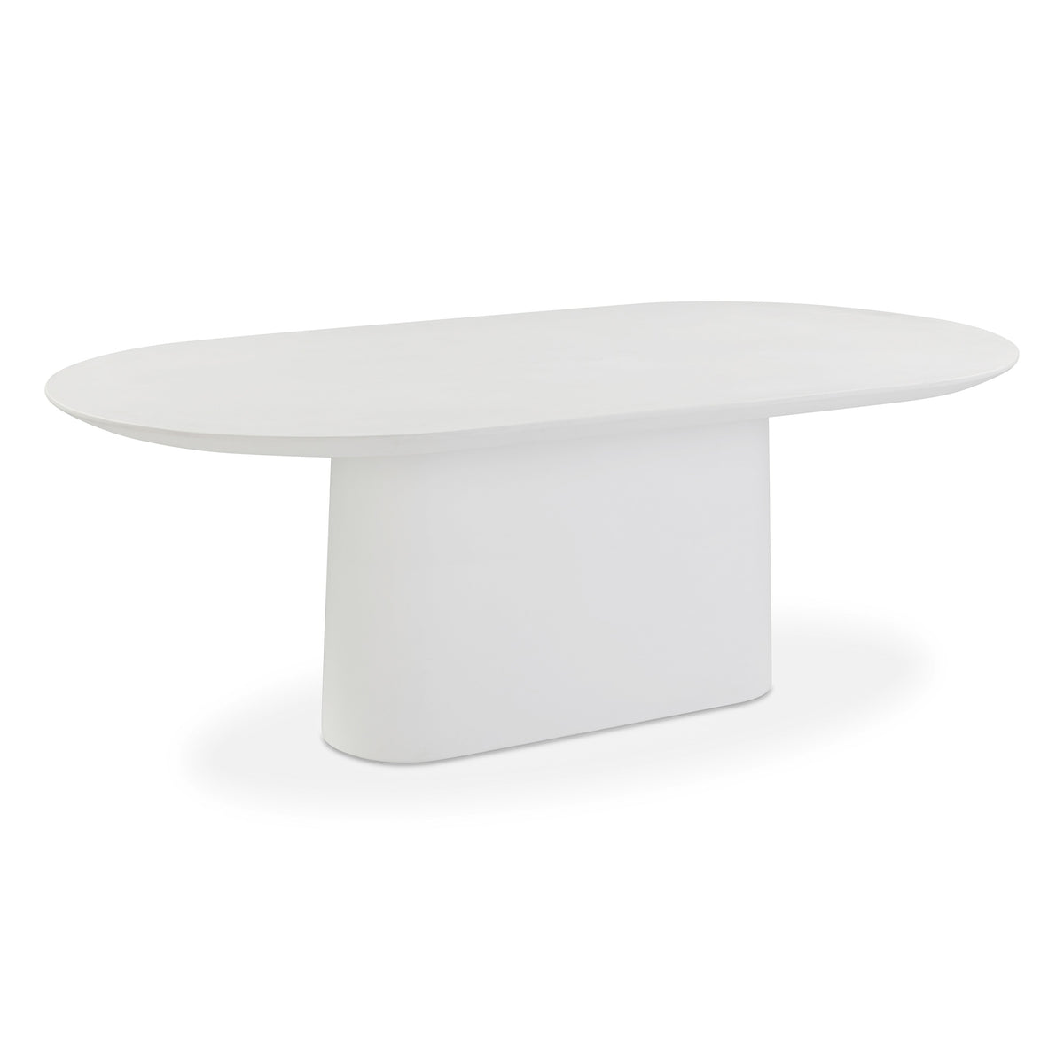 Nara 84" Pure White Indoor/Outdoor Concrete Dining Table by TOV Furniture – photo 1 of 7