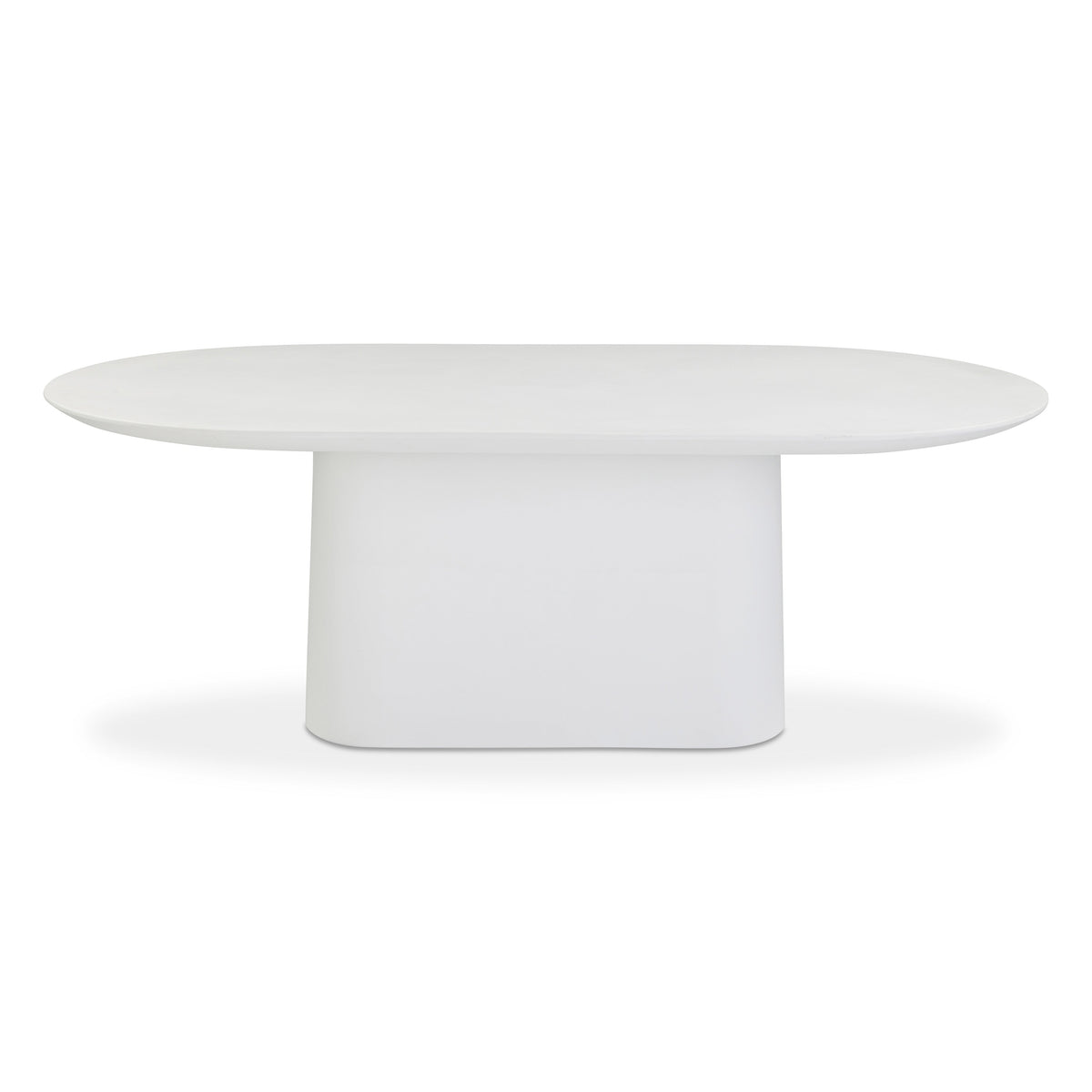 Nara 84" Pure White Indoor/Outdoor Concrete Dining Table by TOV Furniture – photo 2 of 7