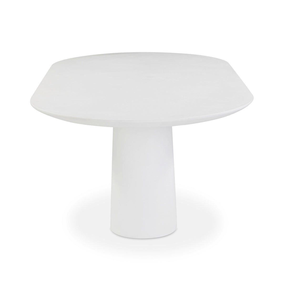 Nara 84" Pure White Indoor/Outdoor Concrete Dining Table by TOV Furniture – photo 4 of 7