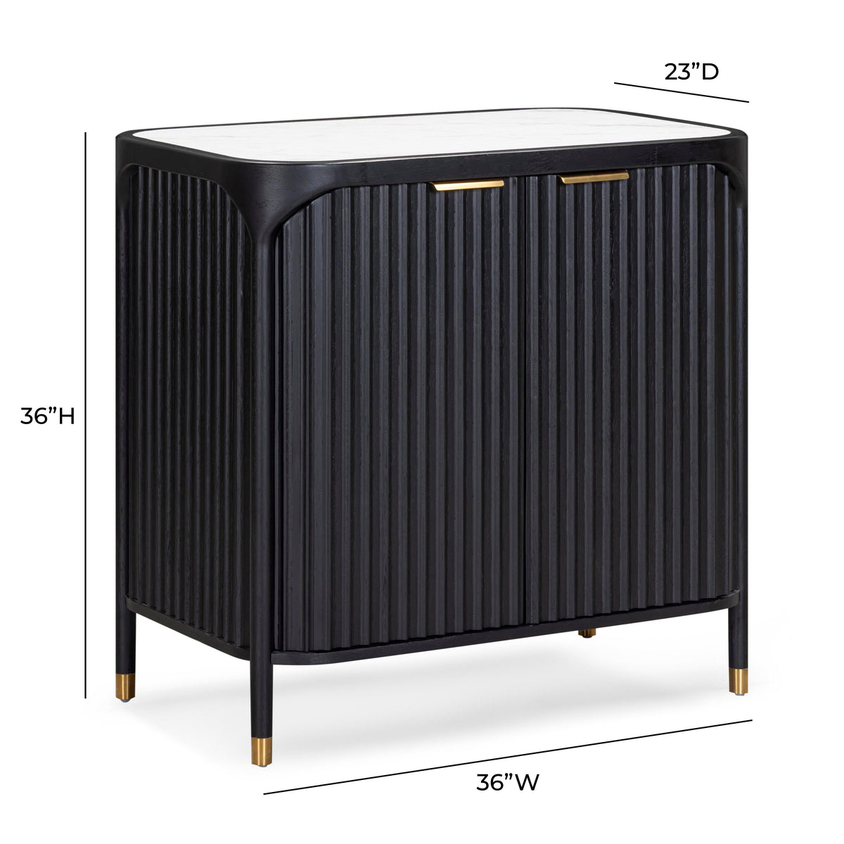 Yaha 36" Black Bar Cabinet by TOV Furniture – photo 8 of 10