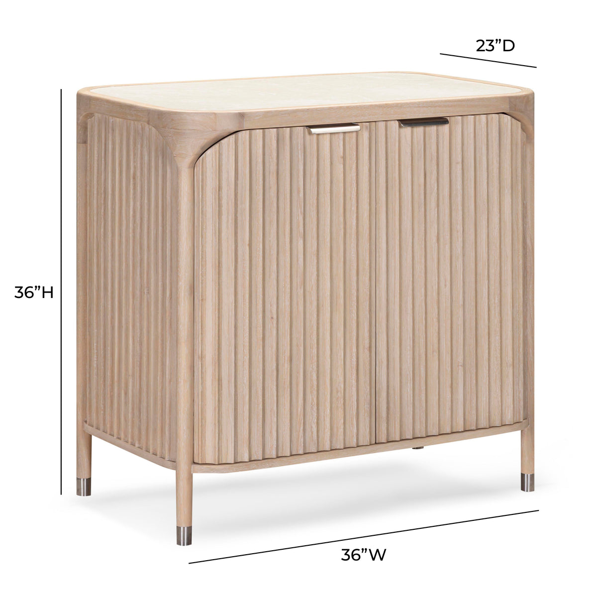 Yaha 36" Driftwood Bar Cabinet by TOV Furniture – photo 8 of 10