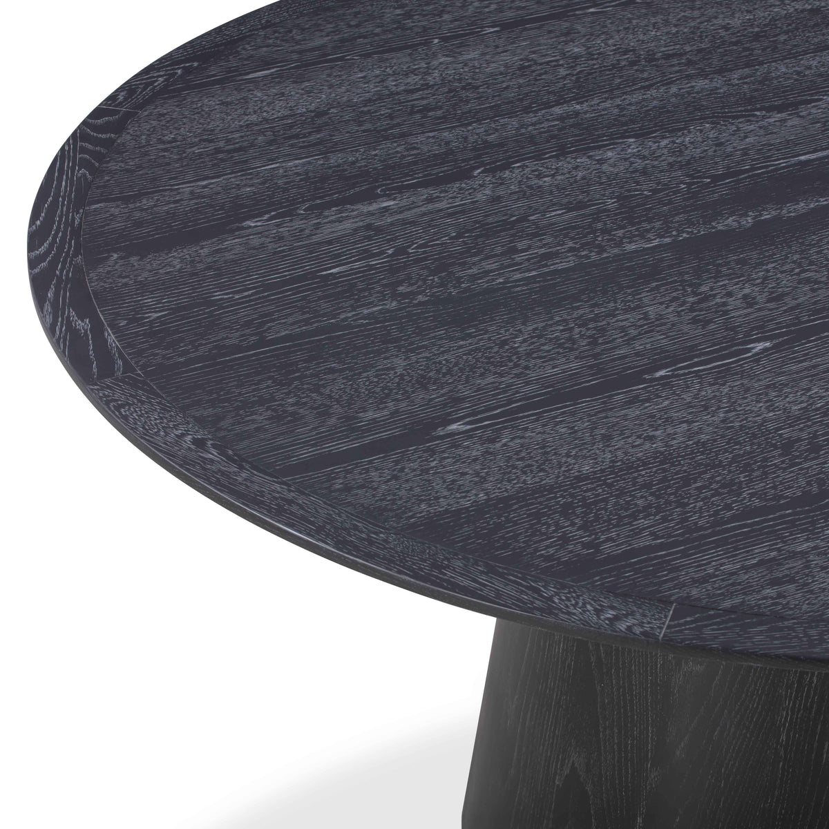 Sahara Black Oak 60" Round Dining Table by TOV Furniture – photo 6 of 8