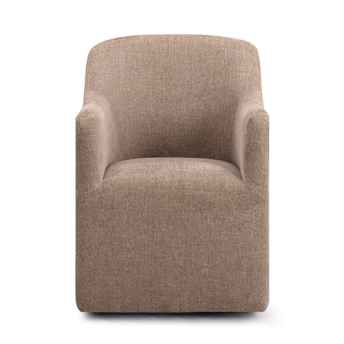 Helena Milk Chocolate Brown Tall Textured Weave Performance Fabric Dining Chair by TOV Furniture – photo 3 of 7
