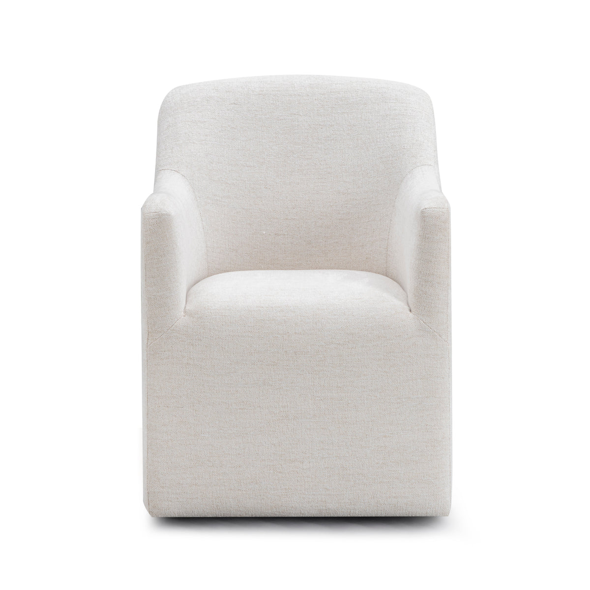 Helena Off White Tall Textured Weave Performance Fabric Dining Chair by TOV Furniture – photo 3 of 7