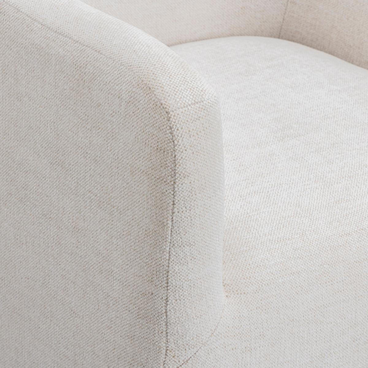 Helena Off White Tall Textured Weave Performance Fabric Dining Chair by TOV Furniture – photo 5 of 7