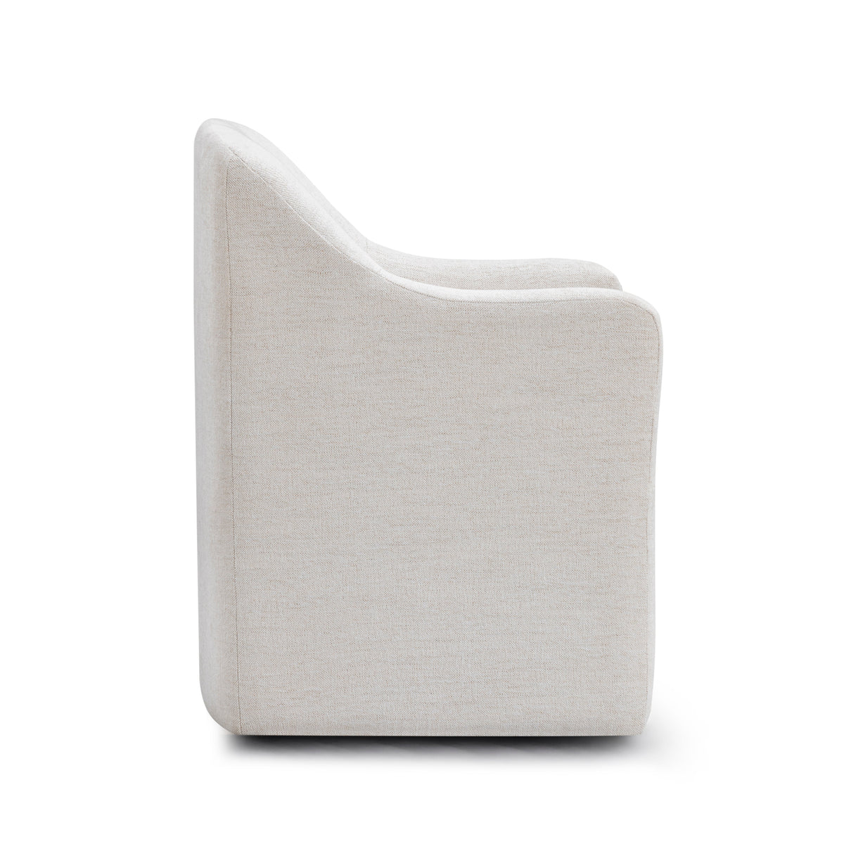Helena Off White Tall Textured Weave Performance Fabric Dining Chair by TOV Furniture – photo 6 of 7