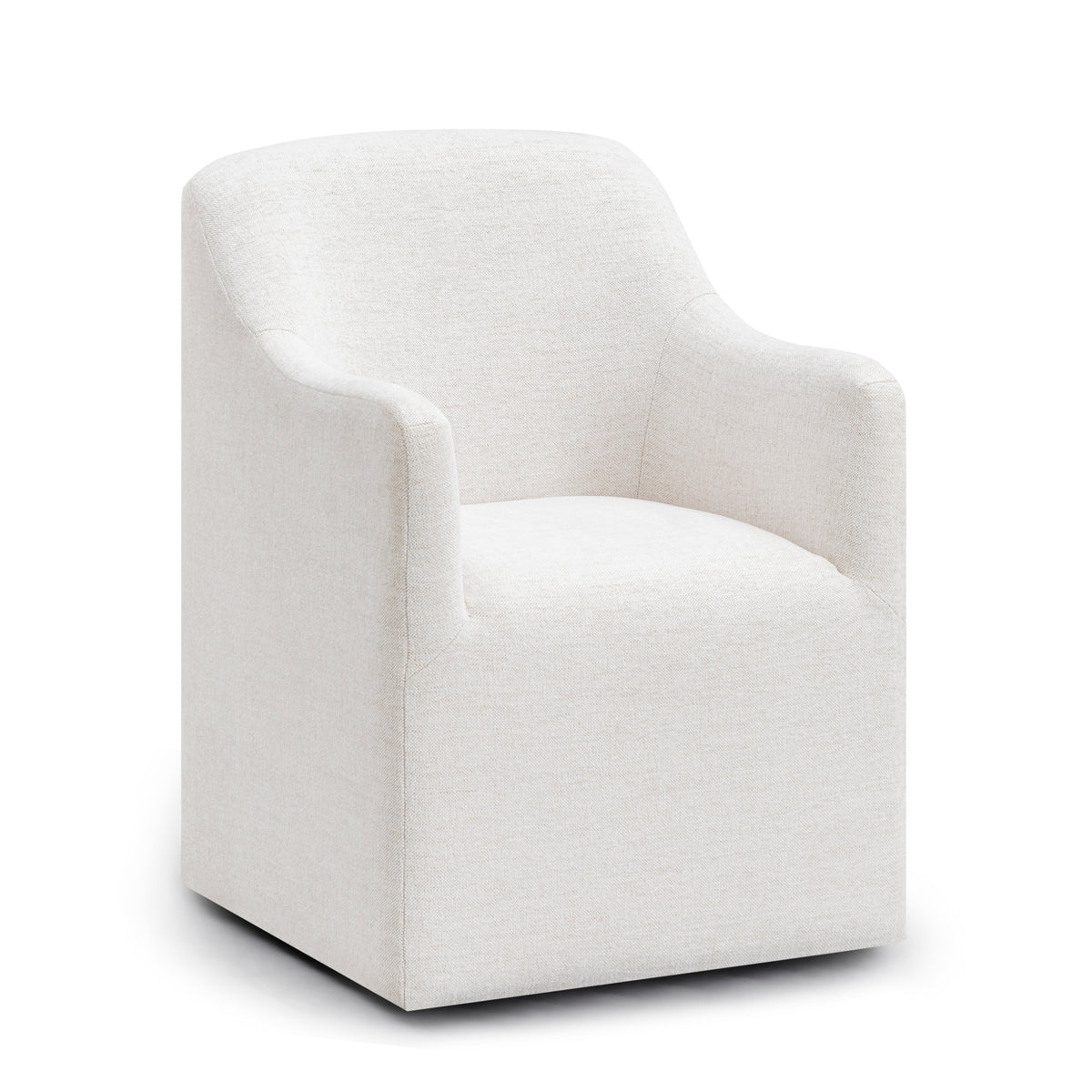 Helena Off White Tall Textured Weave Performance Fabric Dining Chair by TOV Furniture – photo 1 of 7