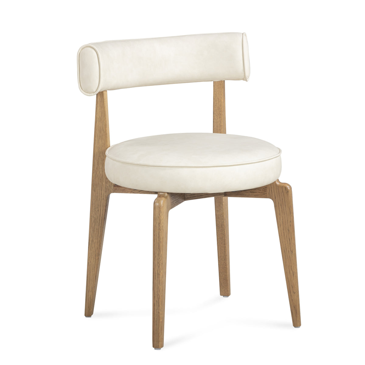 Nikita Cream Performance Vegan Leather Dining Chair by TOV Furniture – photo 3 of 8