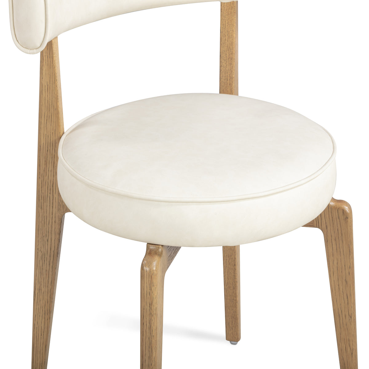 Nikita Cream Performance Vegan Leather Dining Chair by TOV Furniture – photo 4 of 8