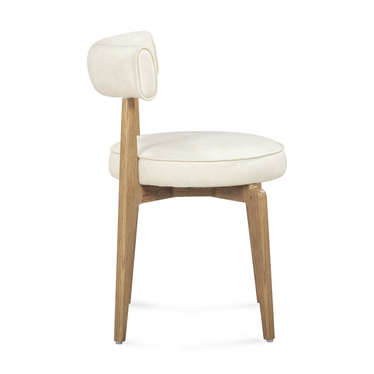 Nikita Cream Performance Vegan Leather Dining Chair by TOV Furniture – photo 5 of 8