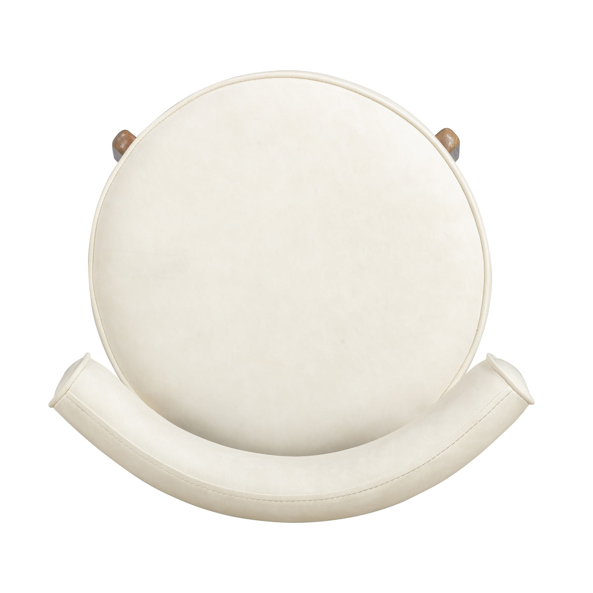 Nikita Cream Performance Vegan Leather Dining Chair by TOV Furniture – photo 7 of 8