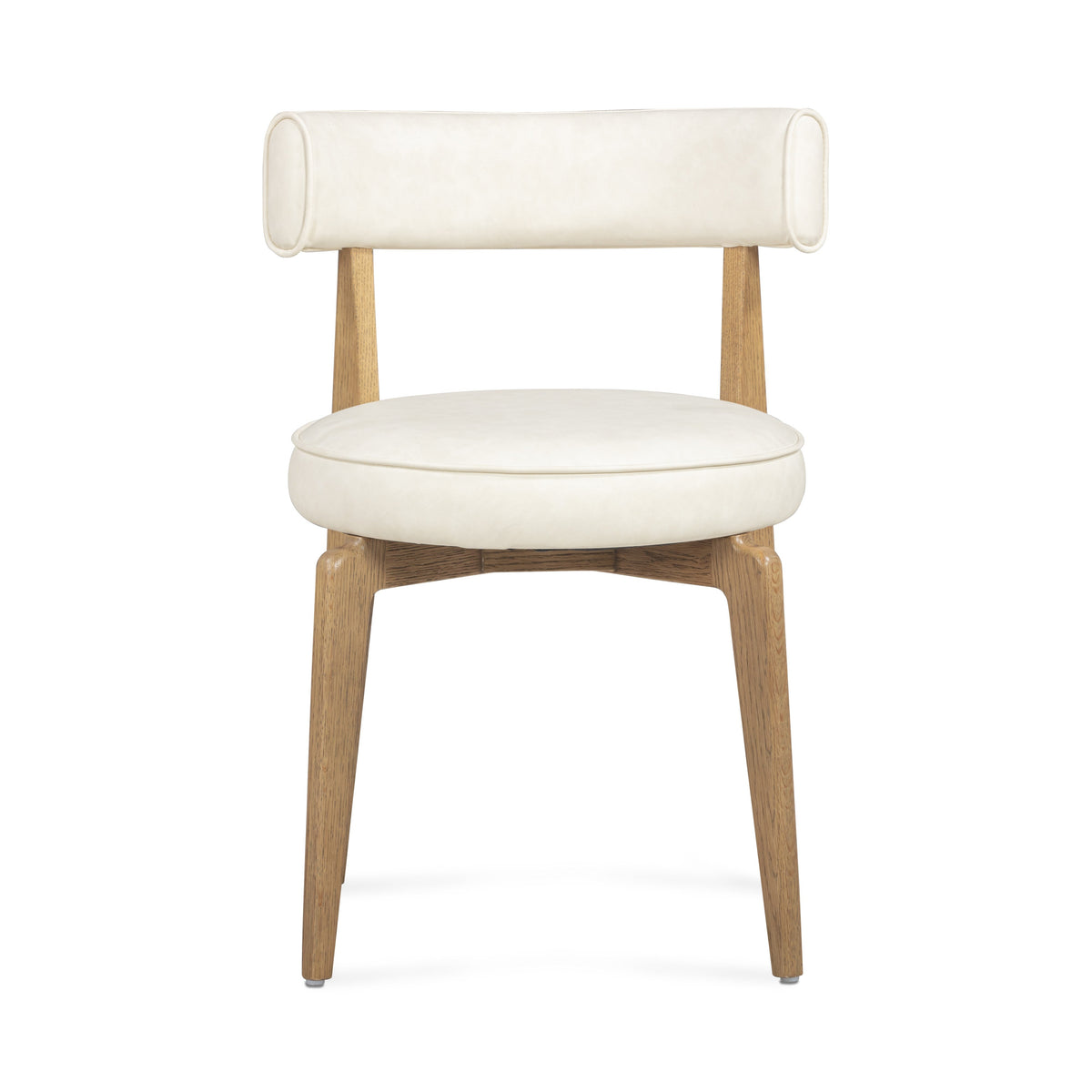 Nikita Cream Performance Vegan Leather Dining Chair by TOV Furniture – photo 1 of 8