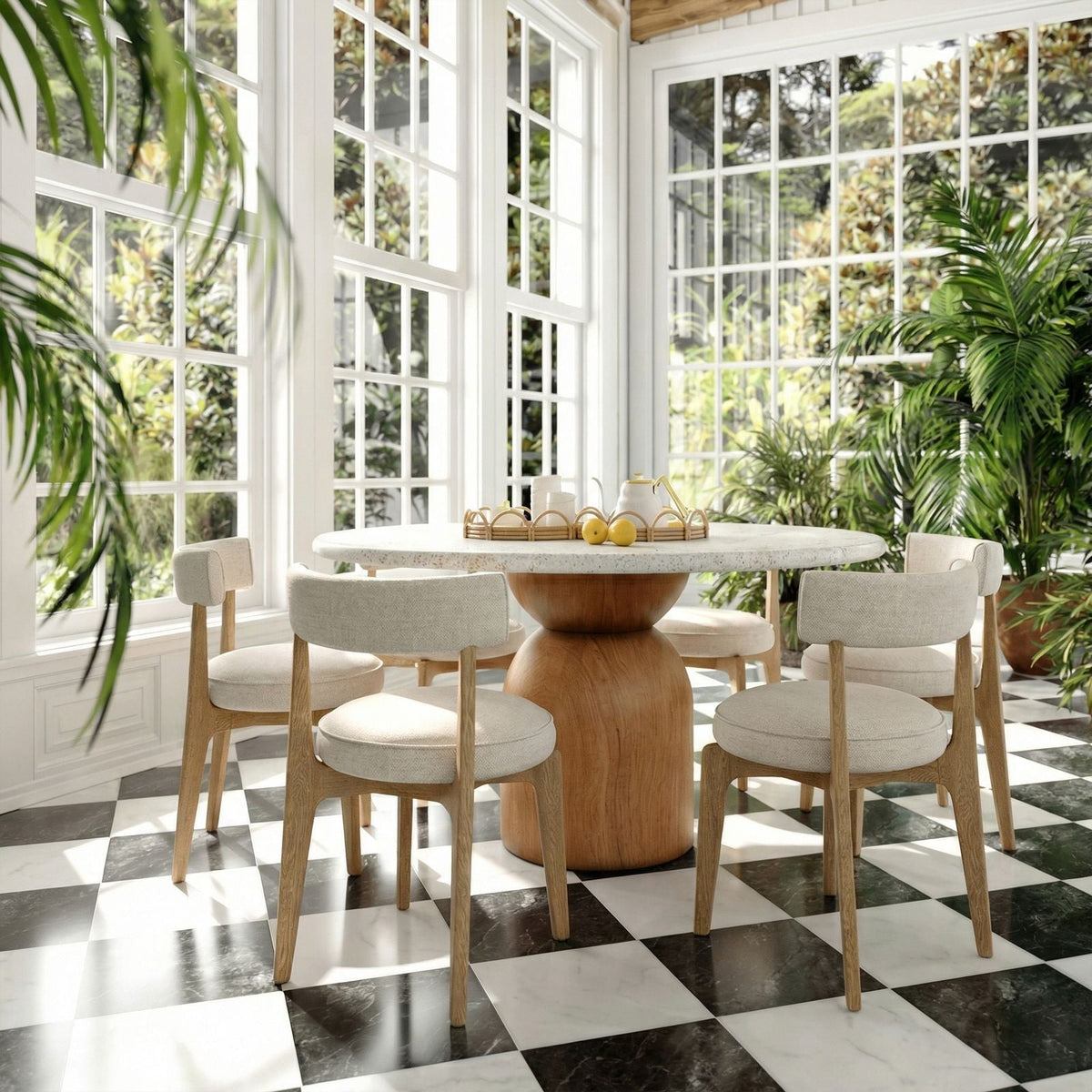 Nikita Cream Performance Fabric Dining Chair by TOV Furniture – photo 2 of 8