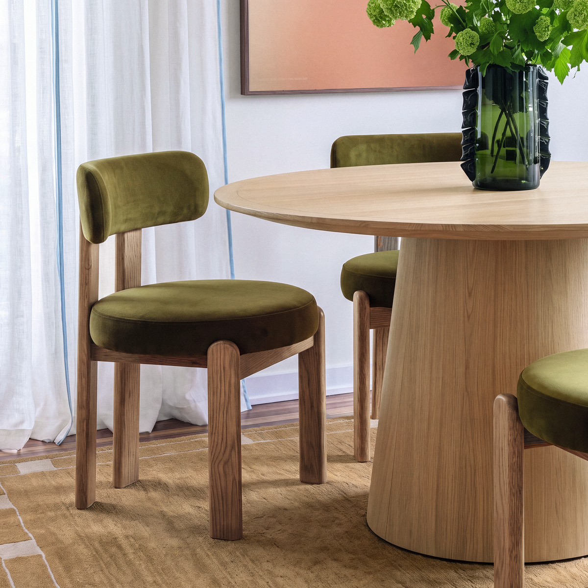 Odessa Green Performance Velvet Dining Chair by TOV Furniture – photo 2 of 7