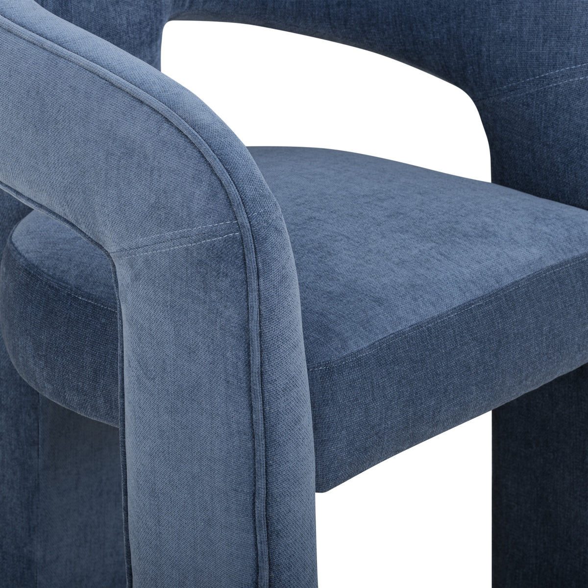 Malone Denim Blue Performance Fabric Dining Chair by TOV Furniture – photo 6 of 7