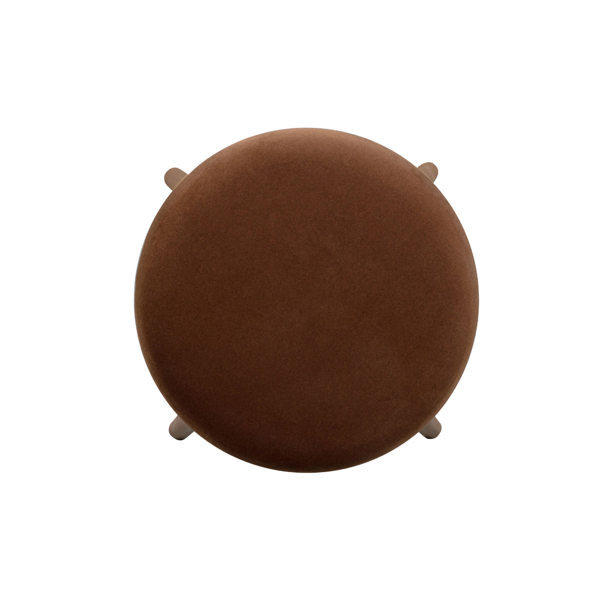 Oodle Bronze Performance Vegan Mohair Light Walnut Counter Stool by TOV Furniture – photo 5 of 6