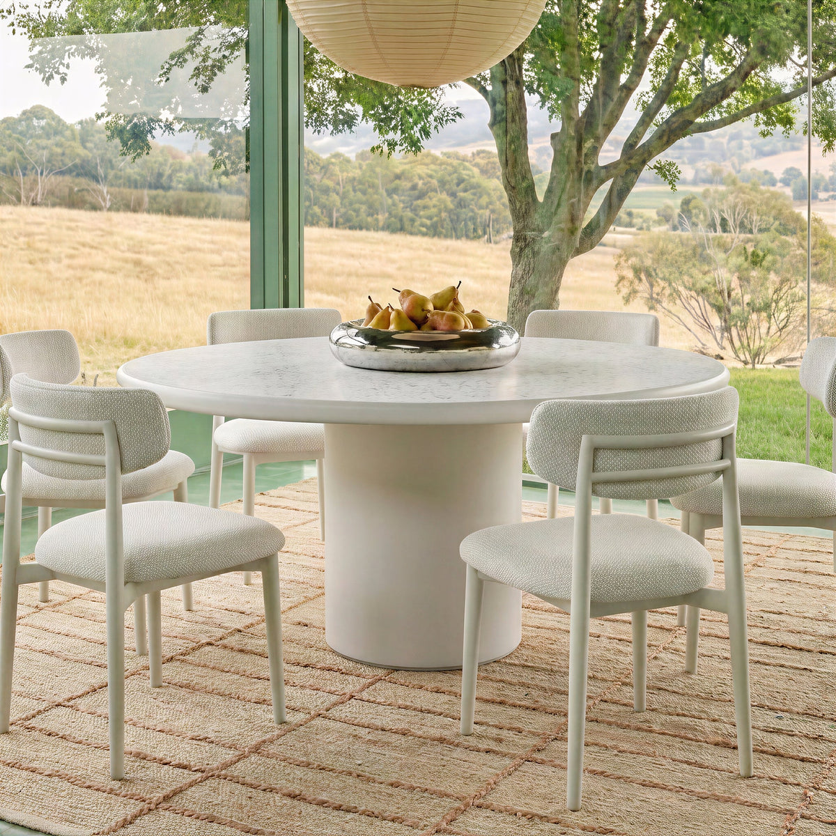 Billy 54" Concrete Terrazzo Indoor/Outdoor Dining Table by TOV Furniture – photo 2 of 6