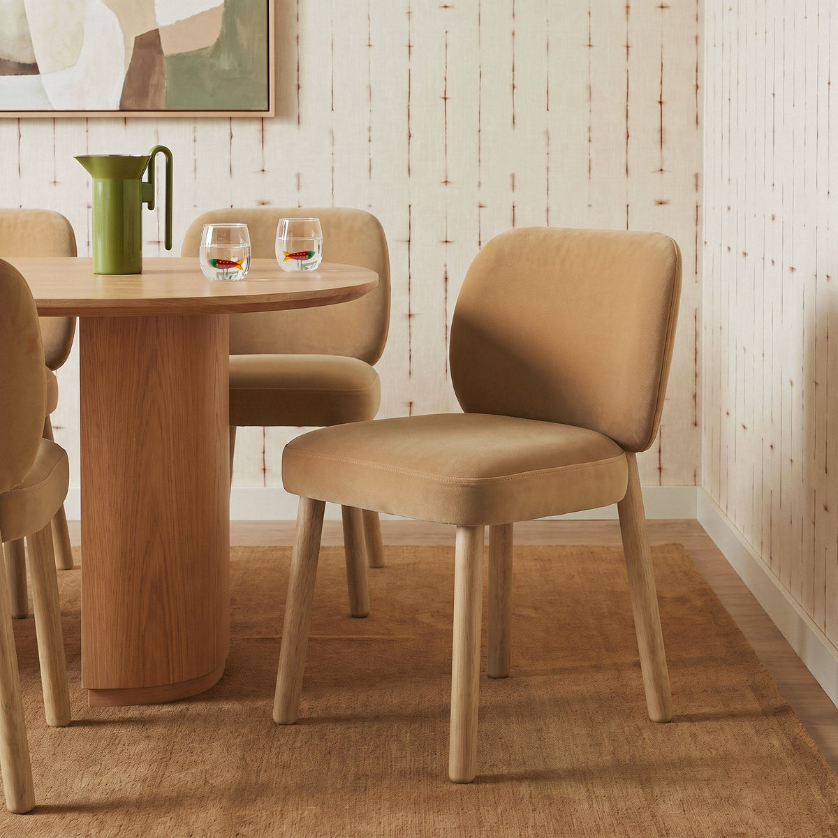 Foxy Camel Performance Velvet Dining Chair by TOV Furniture – photo 2 of 8
