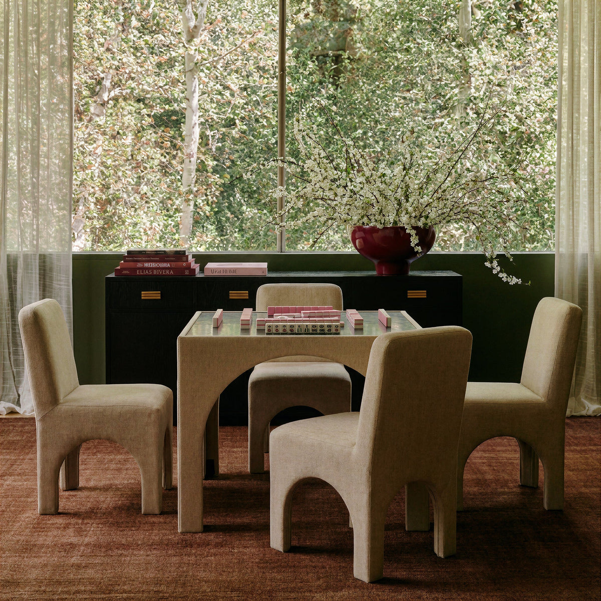 Tomlin Tan Performance Chenille Dining Chair by TOV Furniture – photo 3 of 8