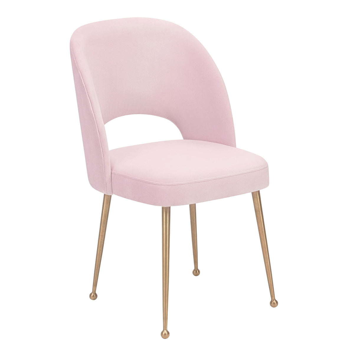 Swell Blush Performance Velvet Dining Chair by TOV Furniture – photo 1 of 6
