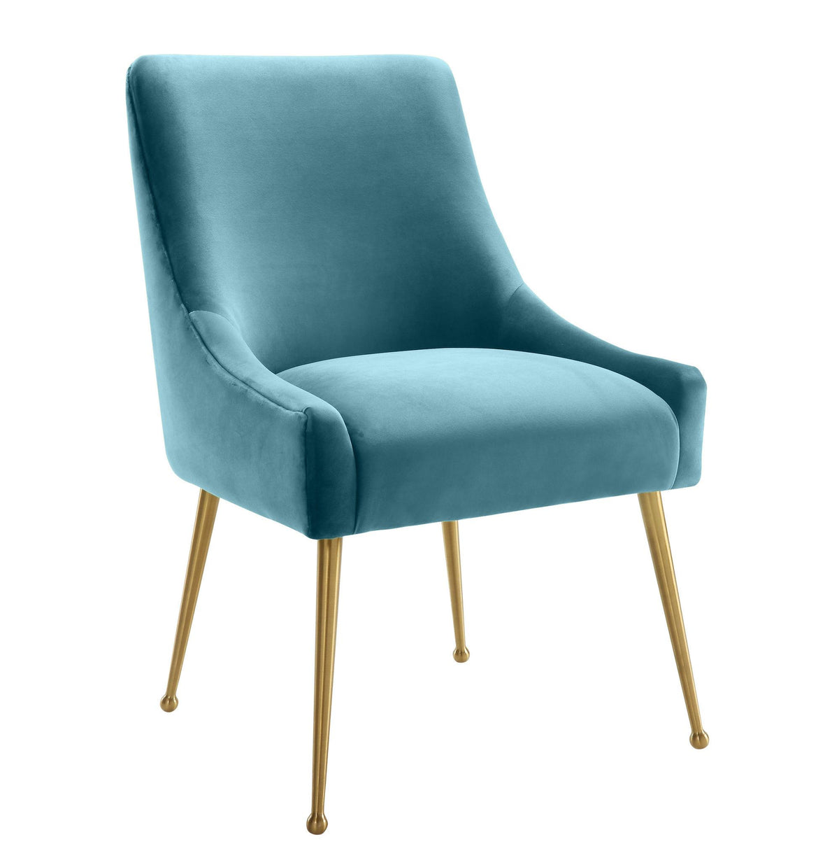 Beatrix Sea Blue Performance Velvet Dining Chair by TOV Furniture – photo 1 of 5