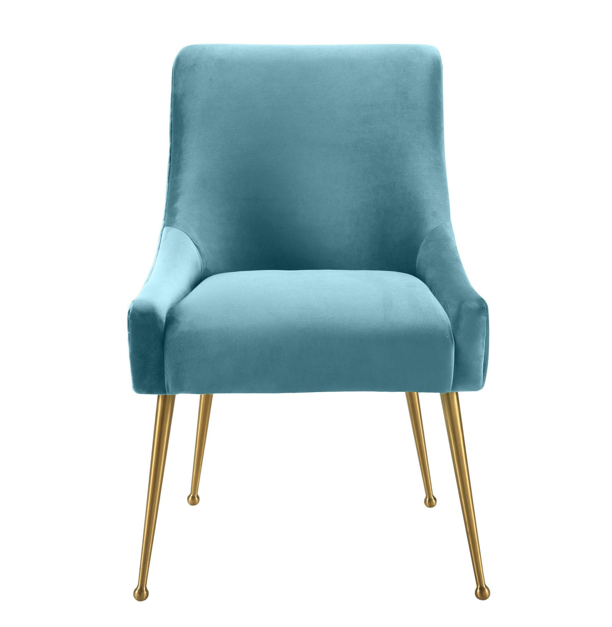 Beatrix Sea Blue Performance Velvet Dining Chair by TOV Furniture – photo 3 of 5