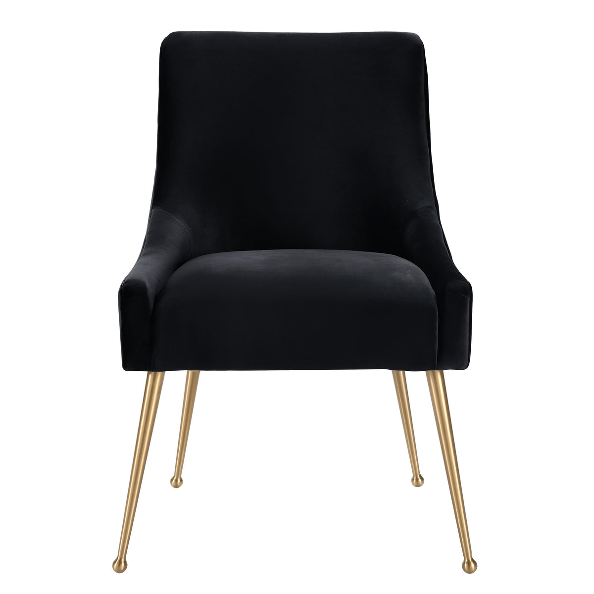 Beatrix Black Performance Velvet Dining Chair by TOV Furniture – photo 3 of 7