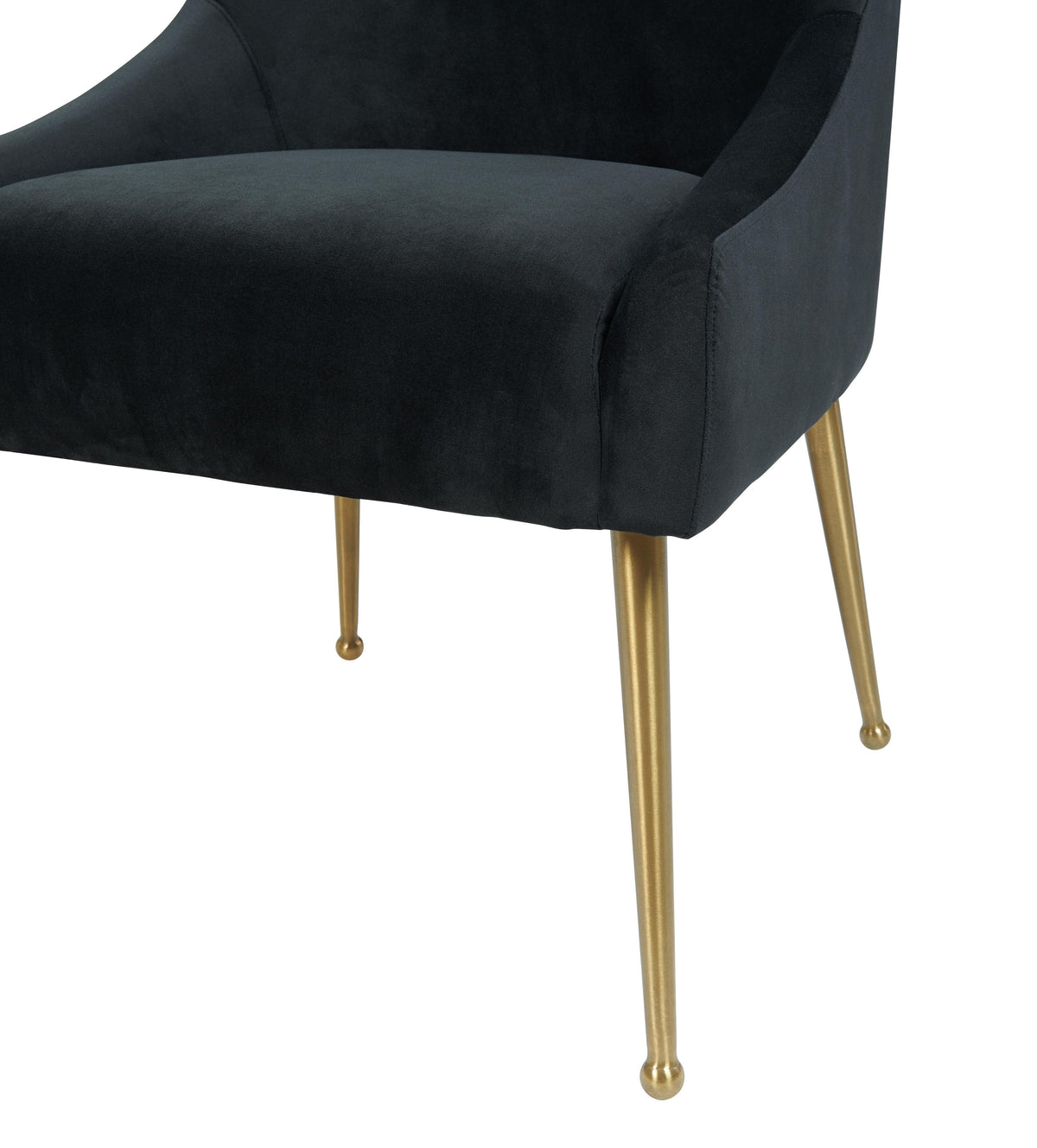 Beatrix Black Performance Velvet Dining Chair by TOV Furniture – photo 5 of 7