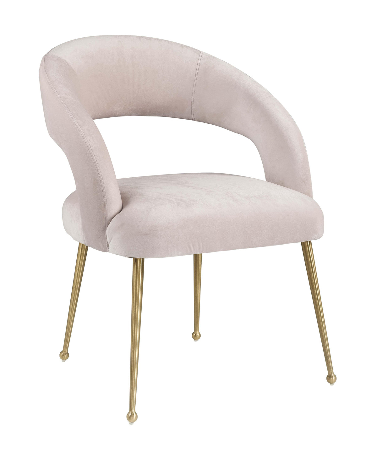 Rocco Blush Performance Velvet Dining Chair by TOV Furniture – photo 1 of 6