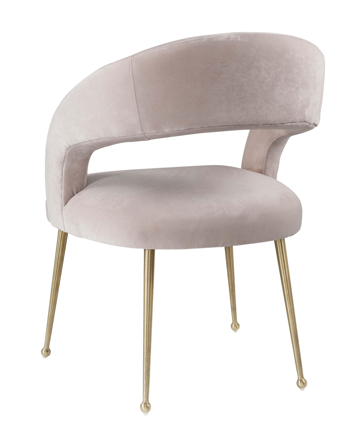 Rocco Blush Performance Velvet Dining Chair by TOV Furniture – photo 4 of 6