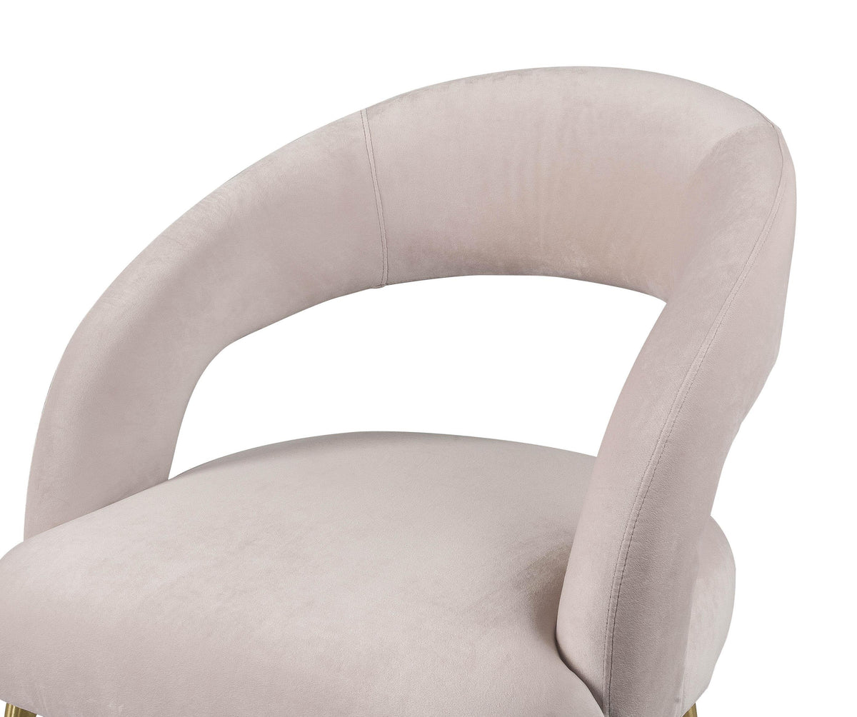 Rocco Blush Performance Velvet Dining Chair by TOV Furniture – photo 5 of 6