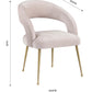 Rocco Velvet Dining Chair by TOV D6186