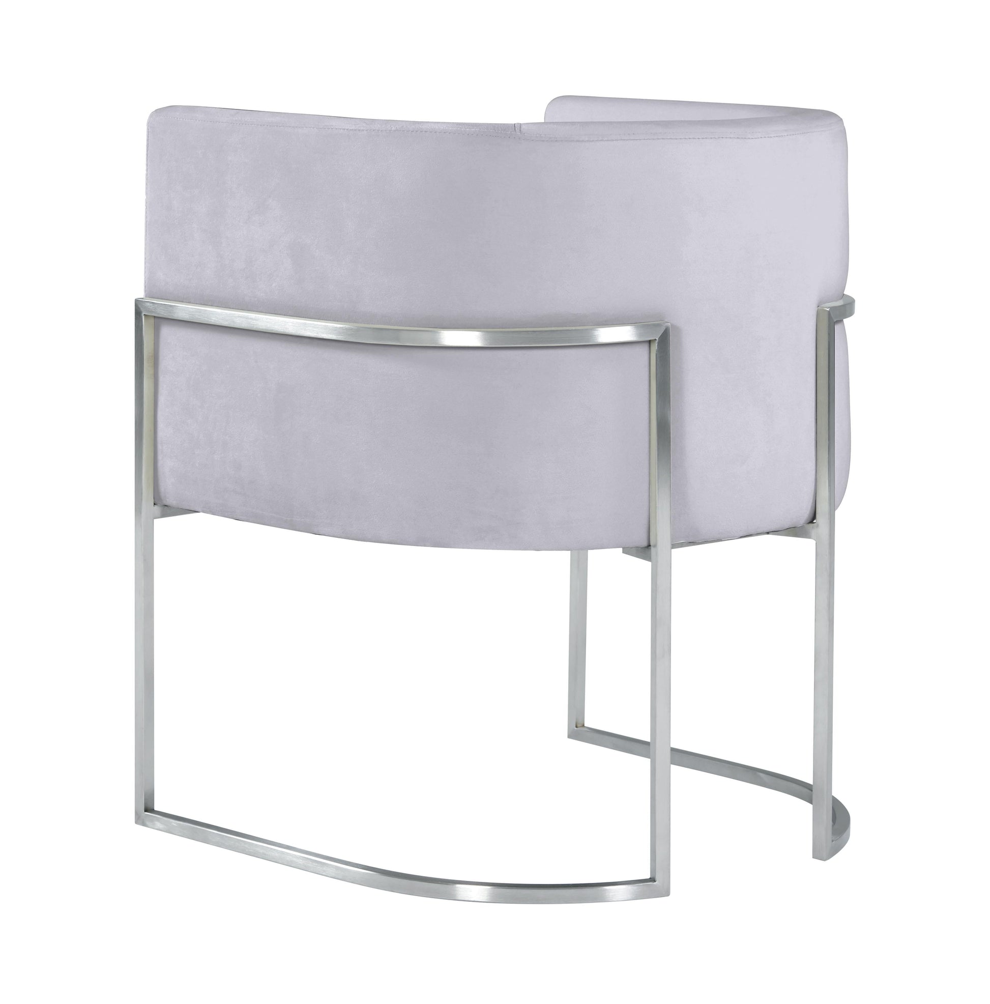 Giselle Velvet Dining Chair With Silver Base by TOV D6302