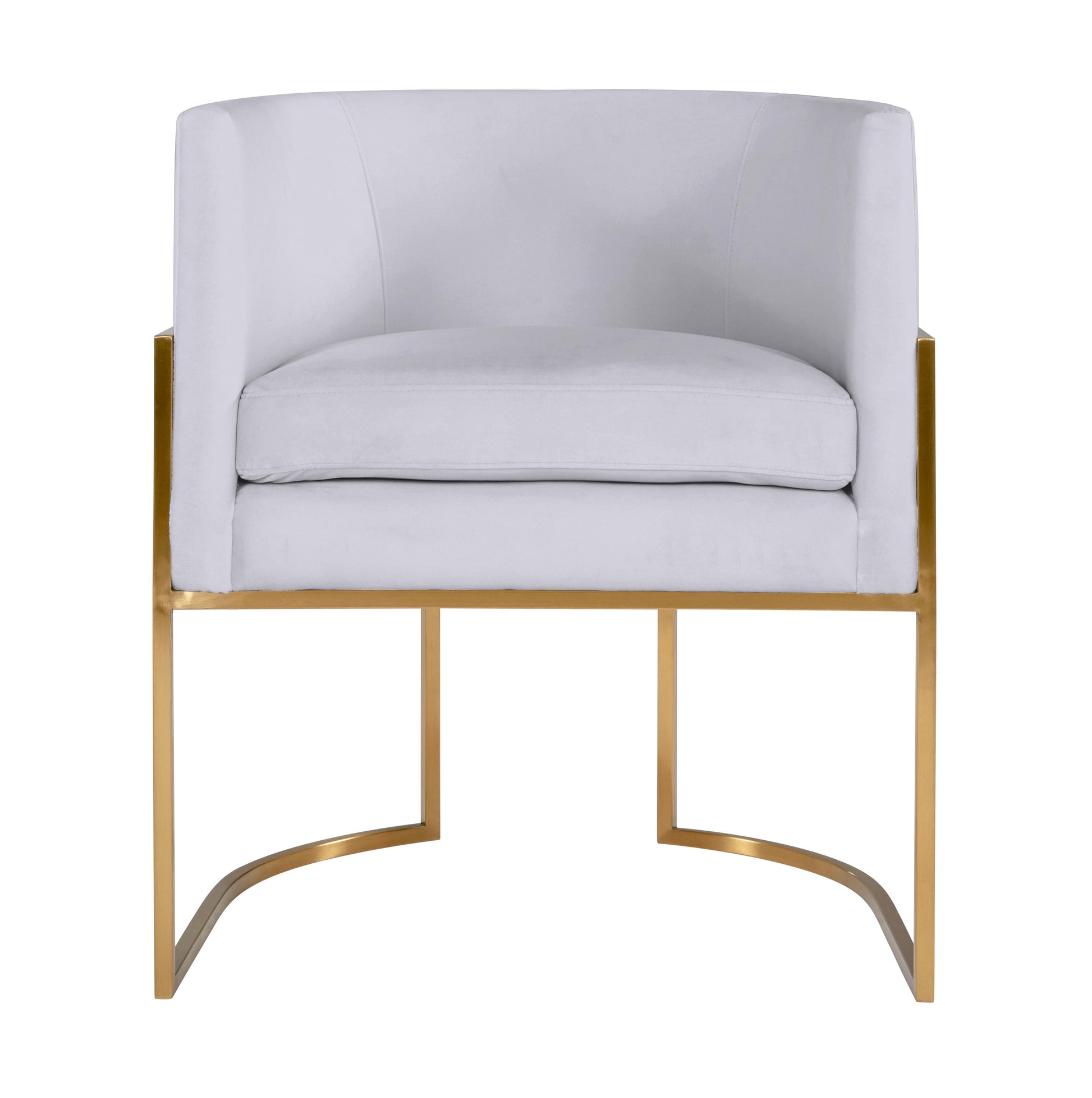 Giselle Velvet Dining Chair With Gold Base by TOV D6303