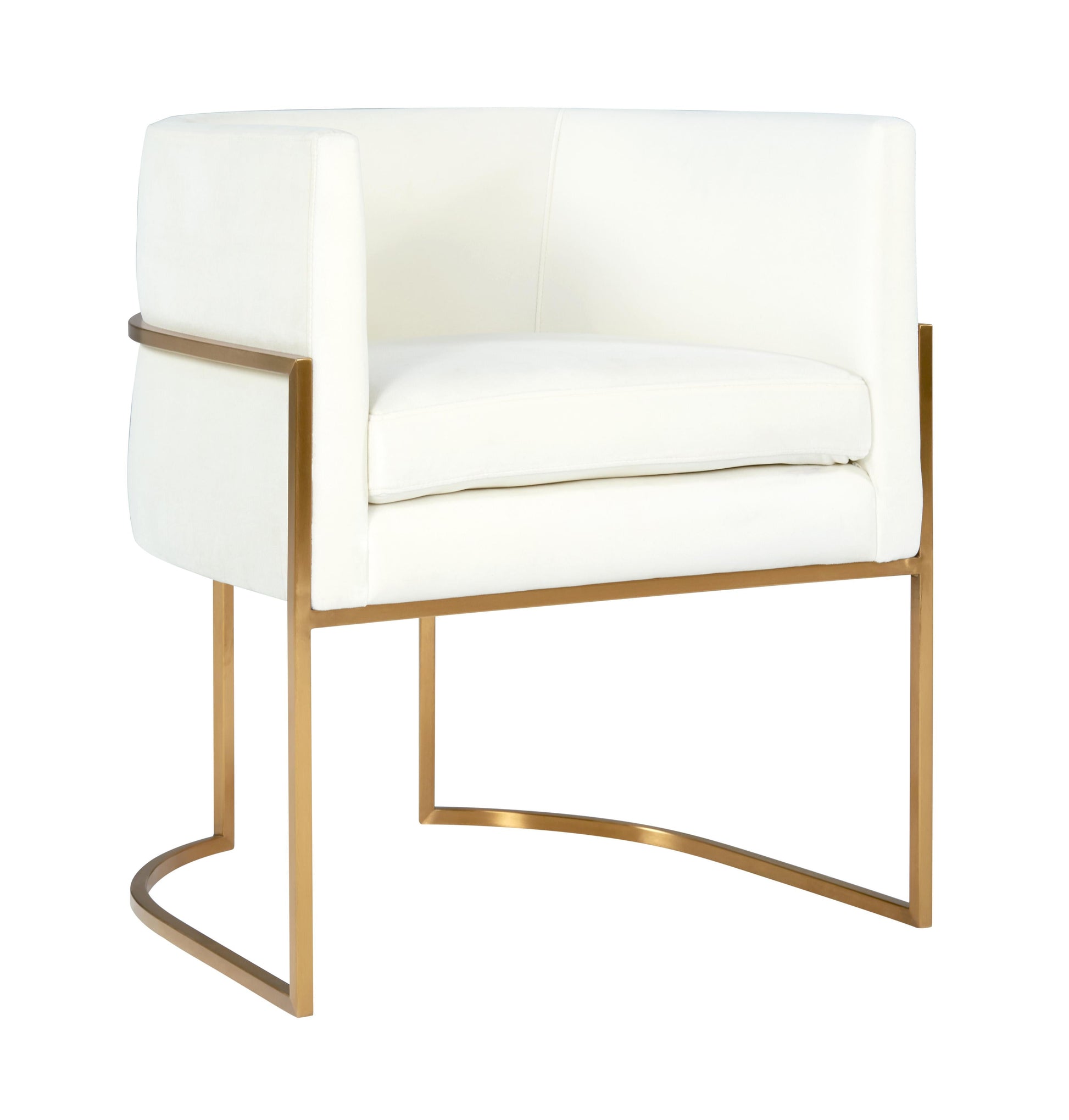 Giselle Velvet Dining Chair With Gold Base by TOV D6303