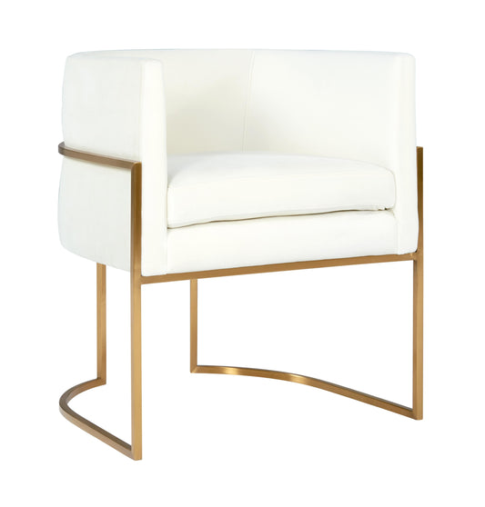 Giselle Velvet Dining Chair With Gold Base by TOV D6303