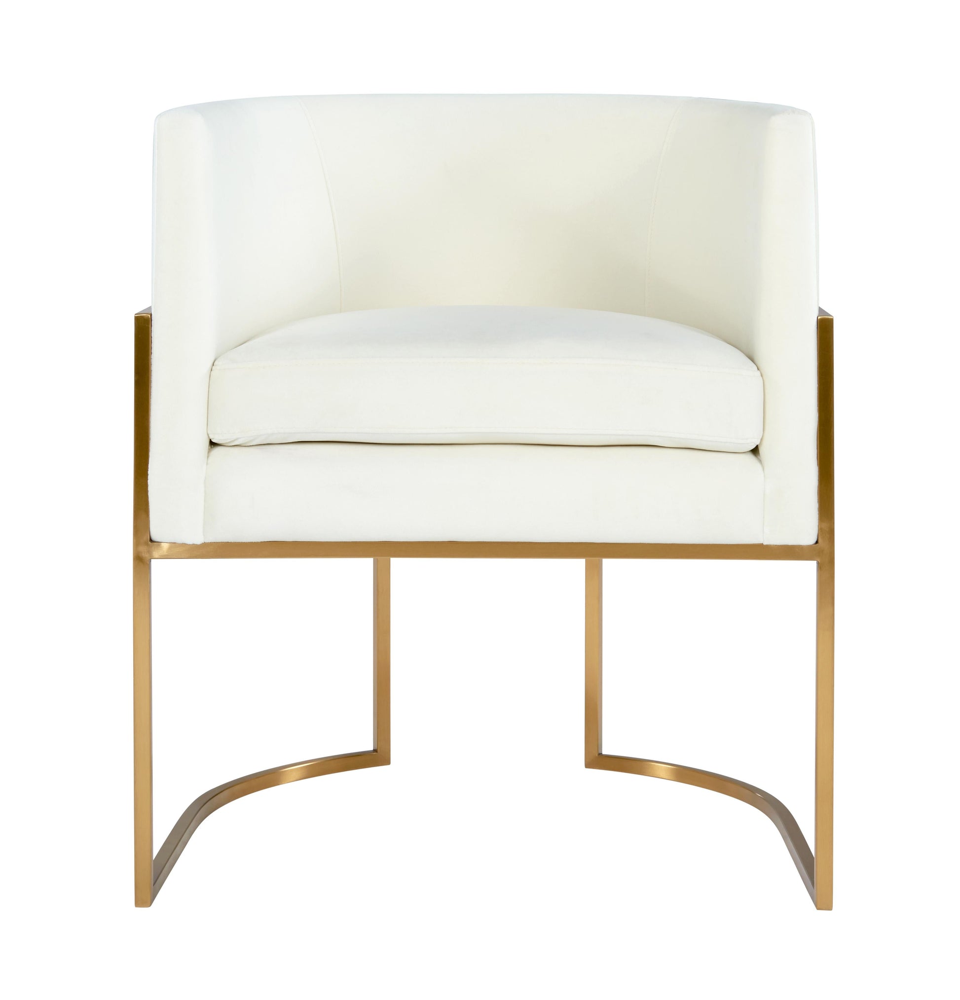Giselle Velvet Dining Chair With Gold Base by TOV D6303