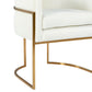 Giselle Velvet Dining Chair With Gold Base by TOV D6303