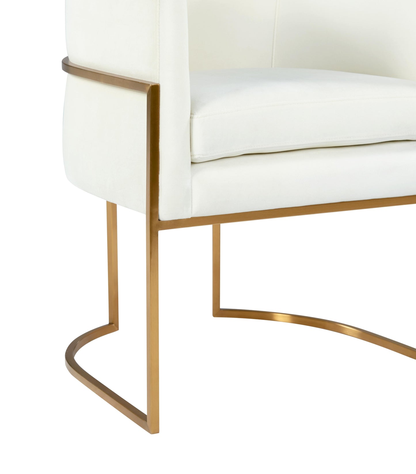 Giselle Velvet Dining Chair With Gold Base by TOV D6303