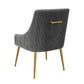 Beatrix Pleated Velvet Side Chair by TOV D6394