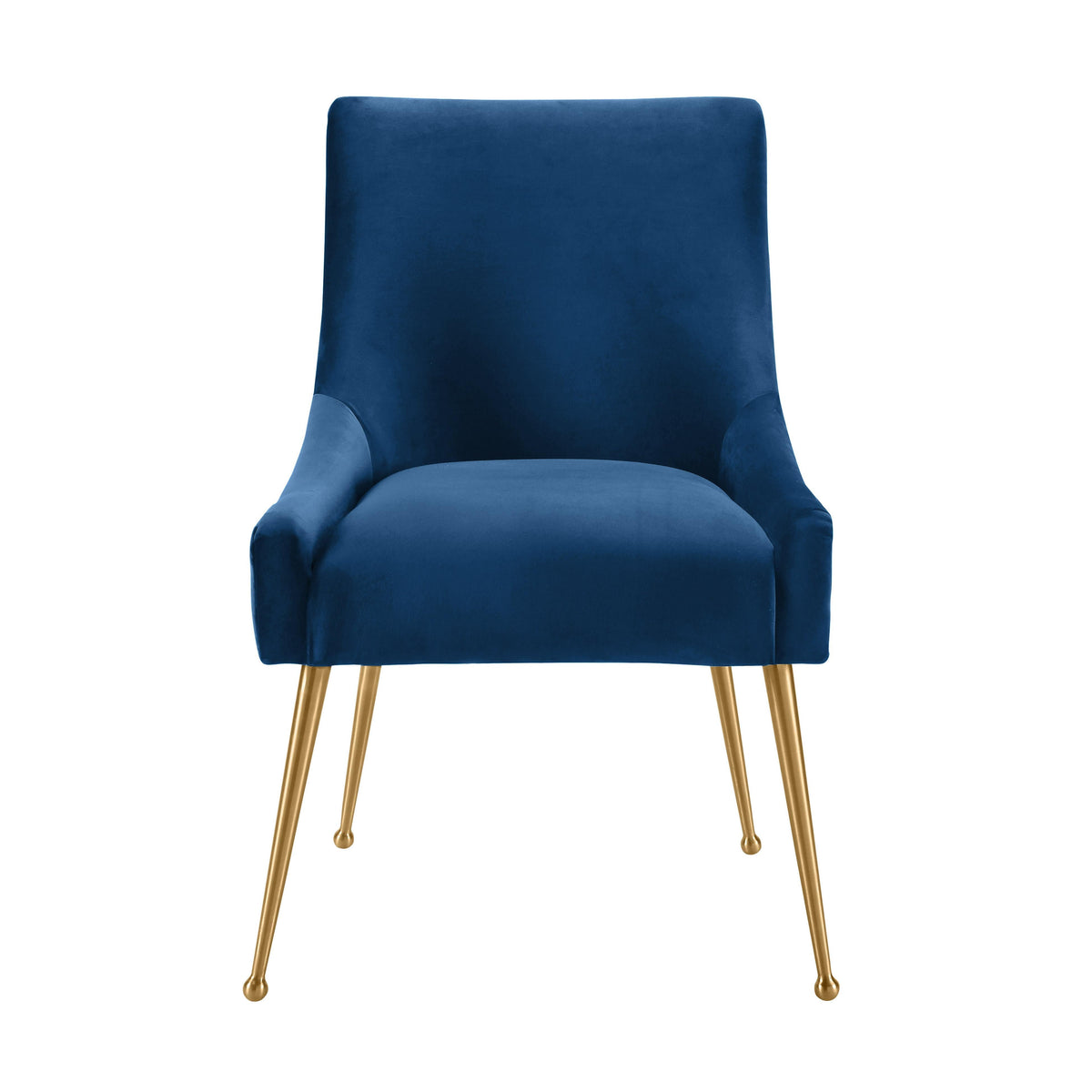 Beatrix Pleated Navy Performance Velvet Dining Chair by TOV Furniture – photo 3 of 8