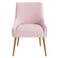 Beatrix Pleated Velvet Side Chair by TOV D6395