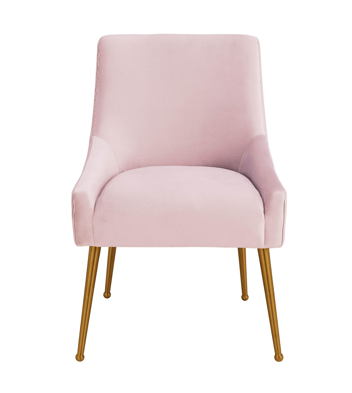 Beatrix Pleated Blush Performance Velvet Dining Chair by TOV Furniture – photo 3 of 9
