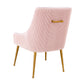 Beatrix Pleated Velvet Side Chair by TOV D6394