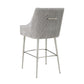 Beatrix Pleated Velvet Stool by TOV D6399