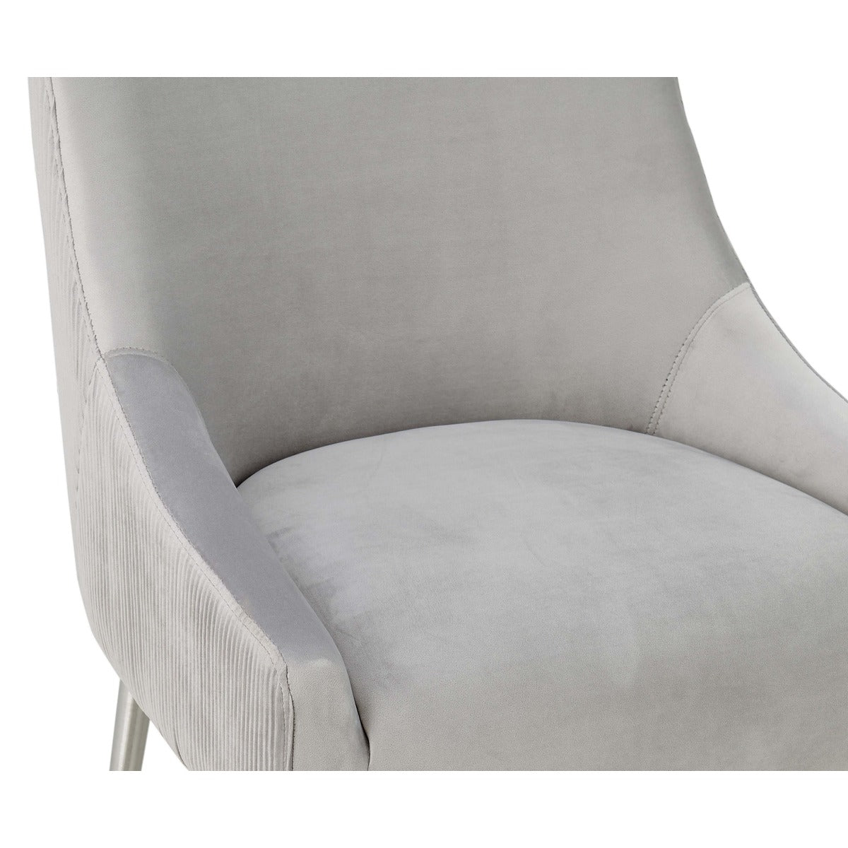 Beatrix Pleated Velvet Stool by TOV D68221