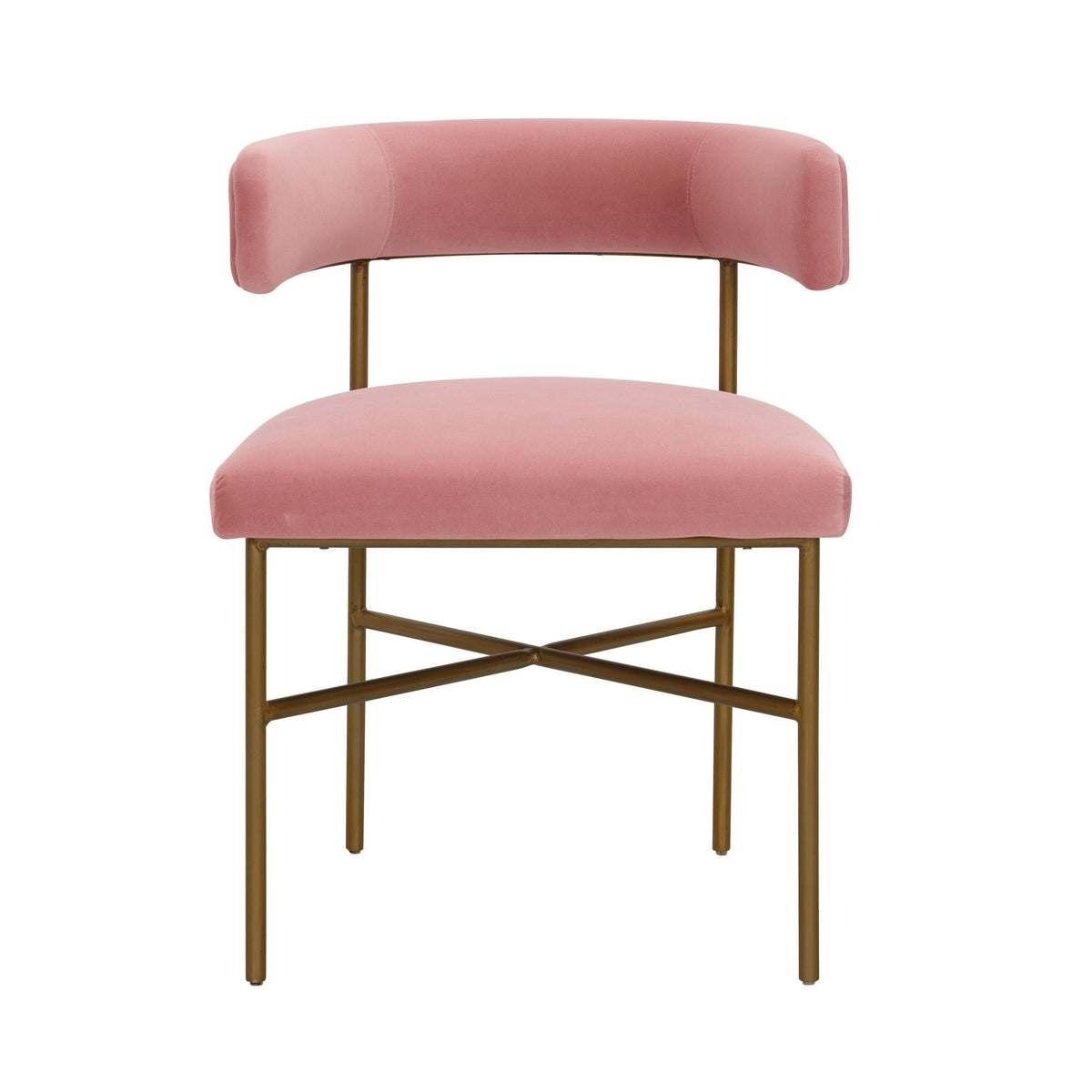 Kim Blush Performance Velvet Dining Chair by TOV Furniture – photo 3 of 7